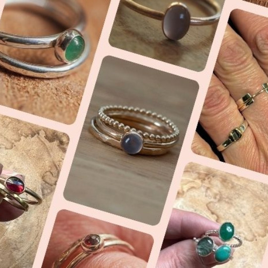 Workshop Ringen maken zilver of gold filled met edelstenen - Foto