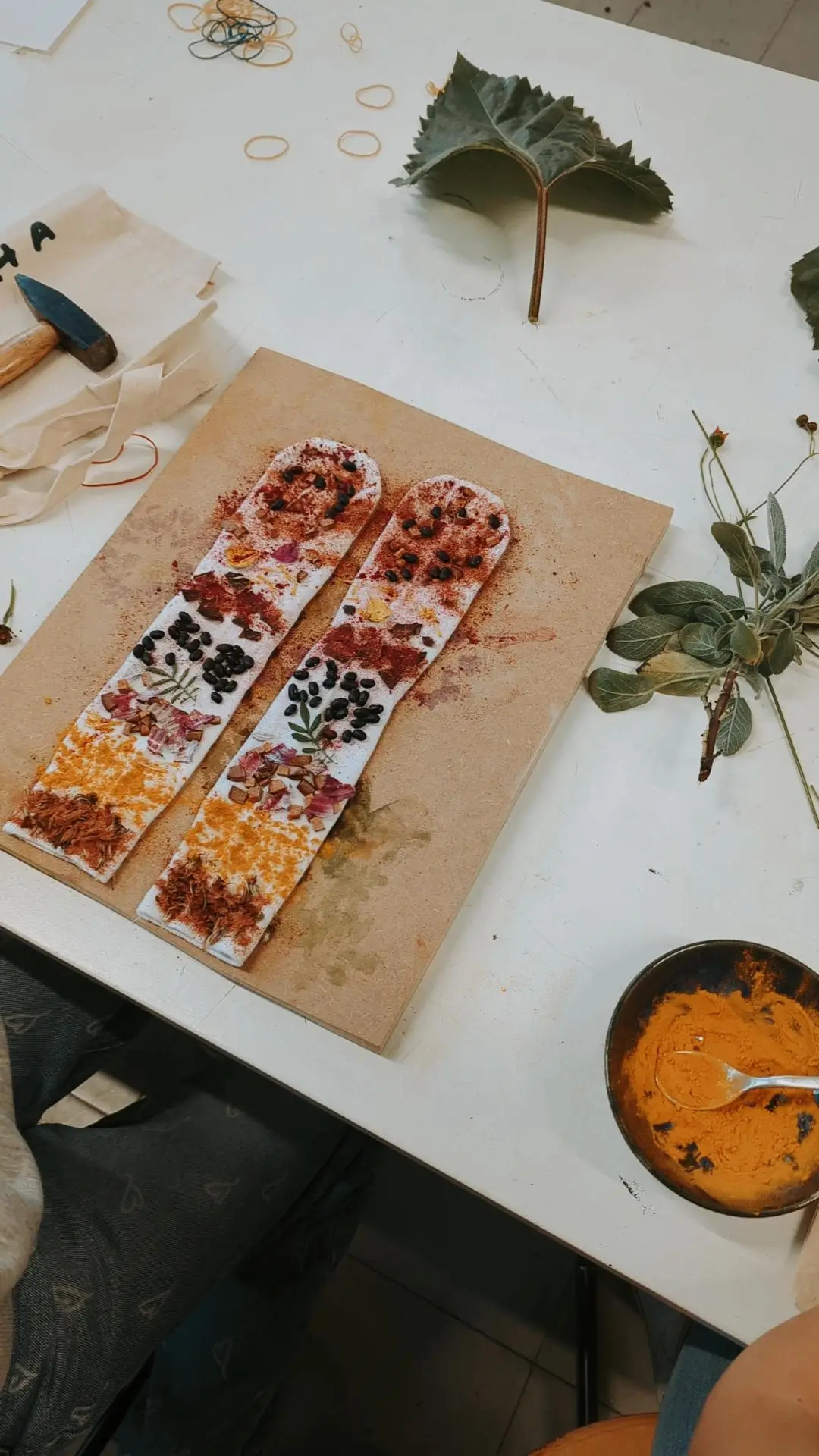 Natuurlijk verven workshop - Foto