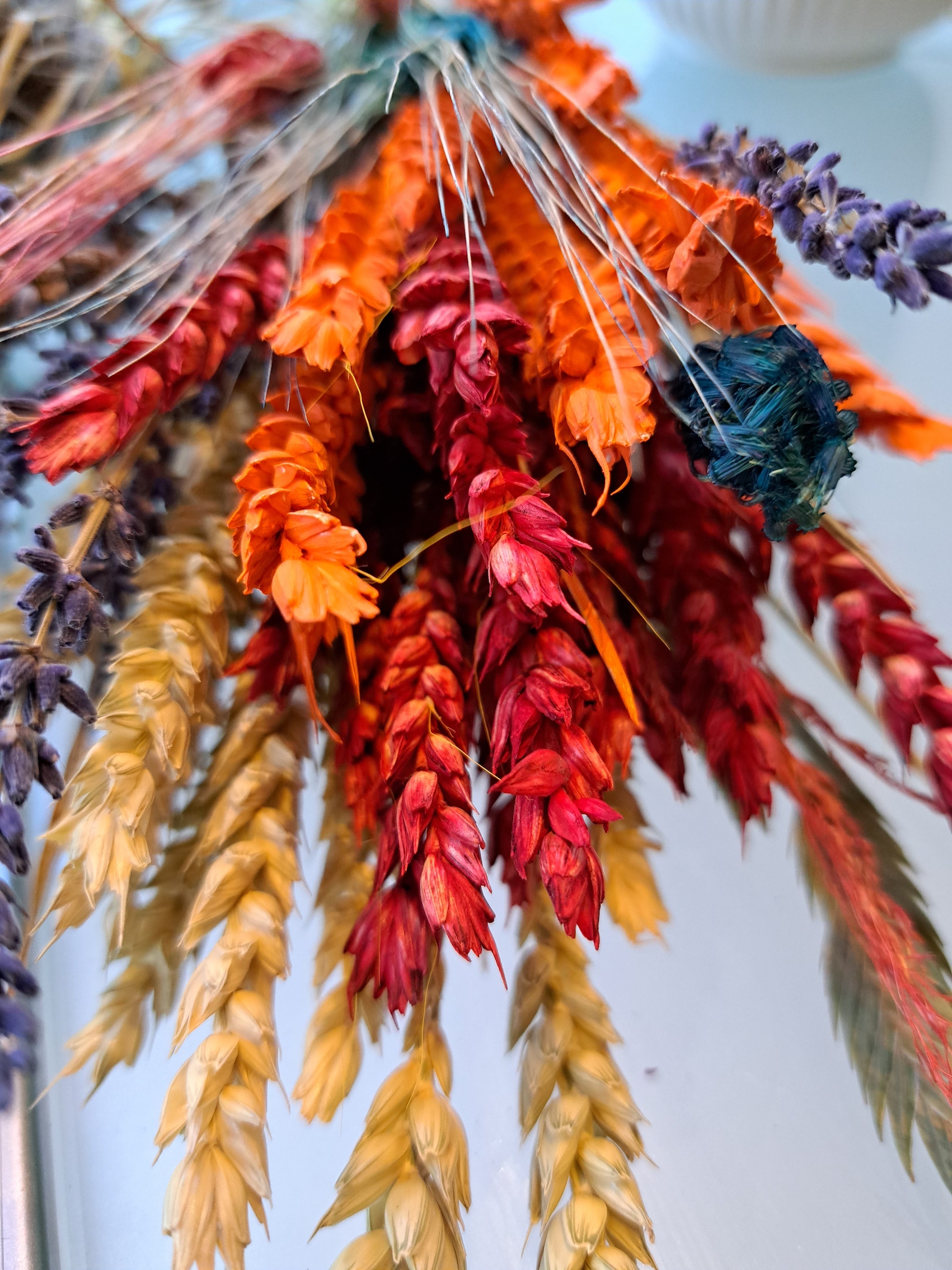 Kerstster Floral Hoop - Foto