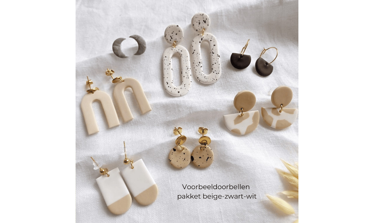 DIY pakket - oorbellen maken met polymeerklei - Foto