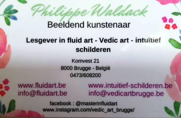 Abstract schilderen met paletmes