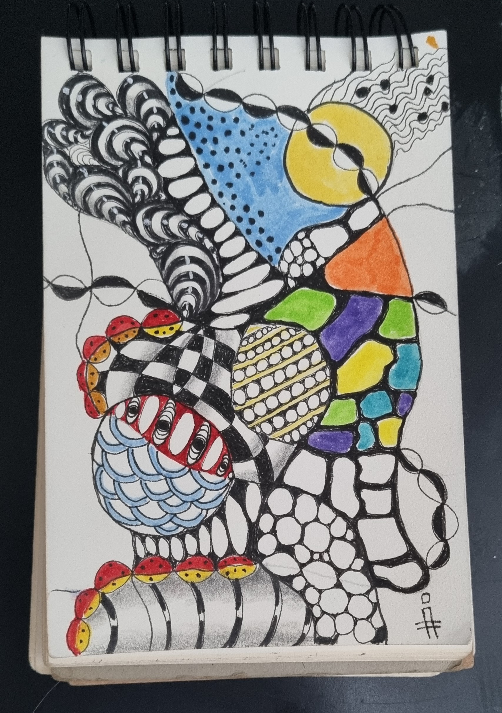 Neurographica-tekenen Zen-art/neurografics - Foto