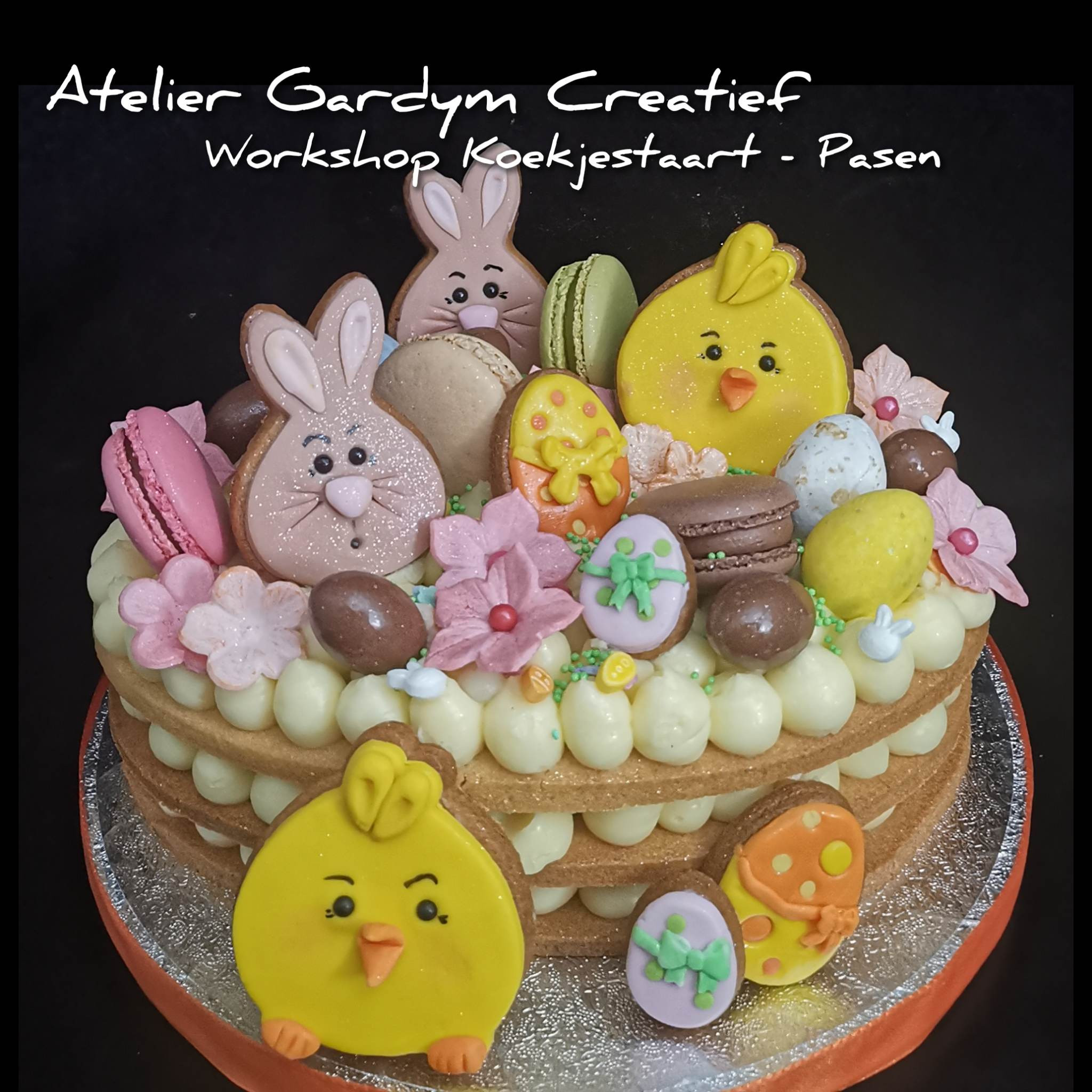 Taart workshop : koekjestaart - Foto