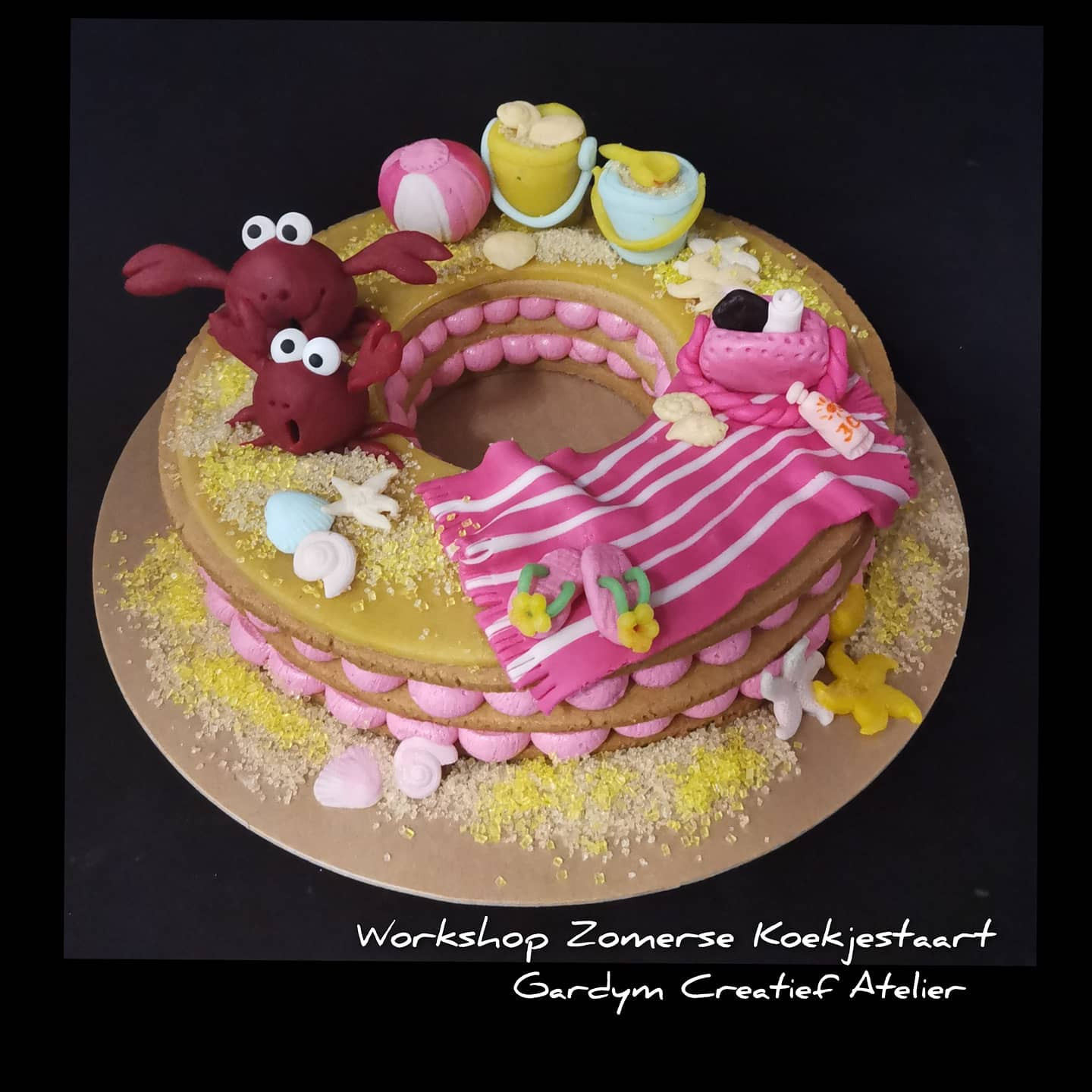 Taart workshop : koekjestaart - Foto