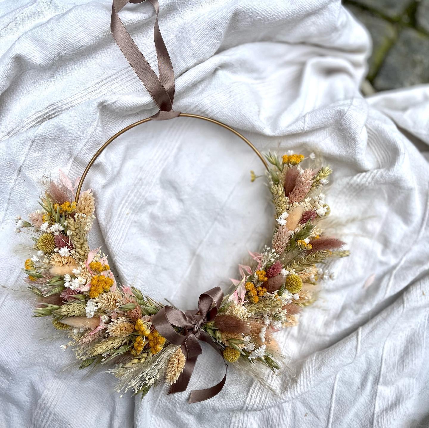 Privé workshop: Bloemenkrans met droogbloemen