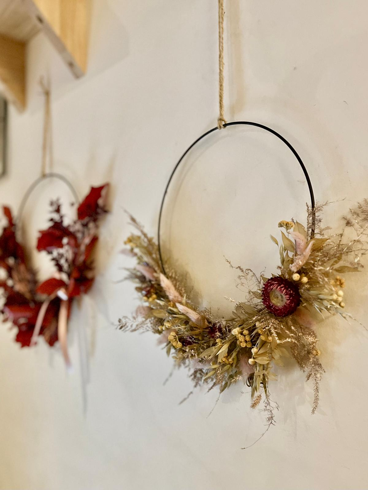 Privé workshop: Bloemenkrans met droogbloemen - Foto