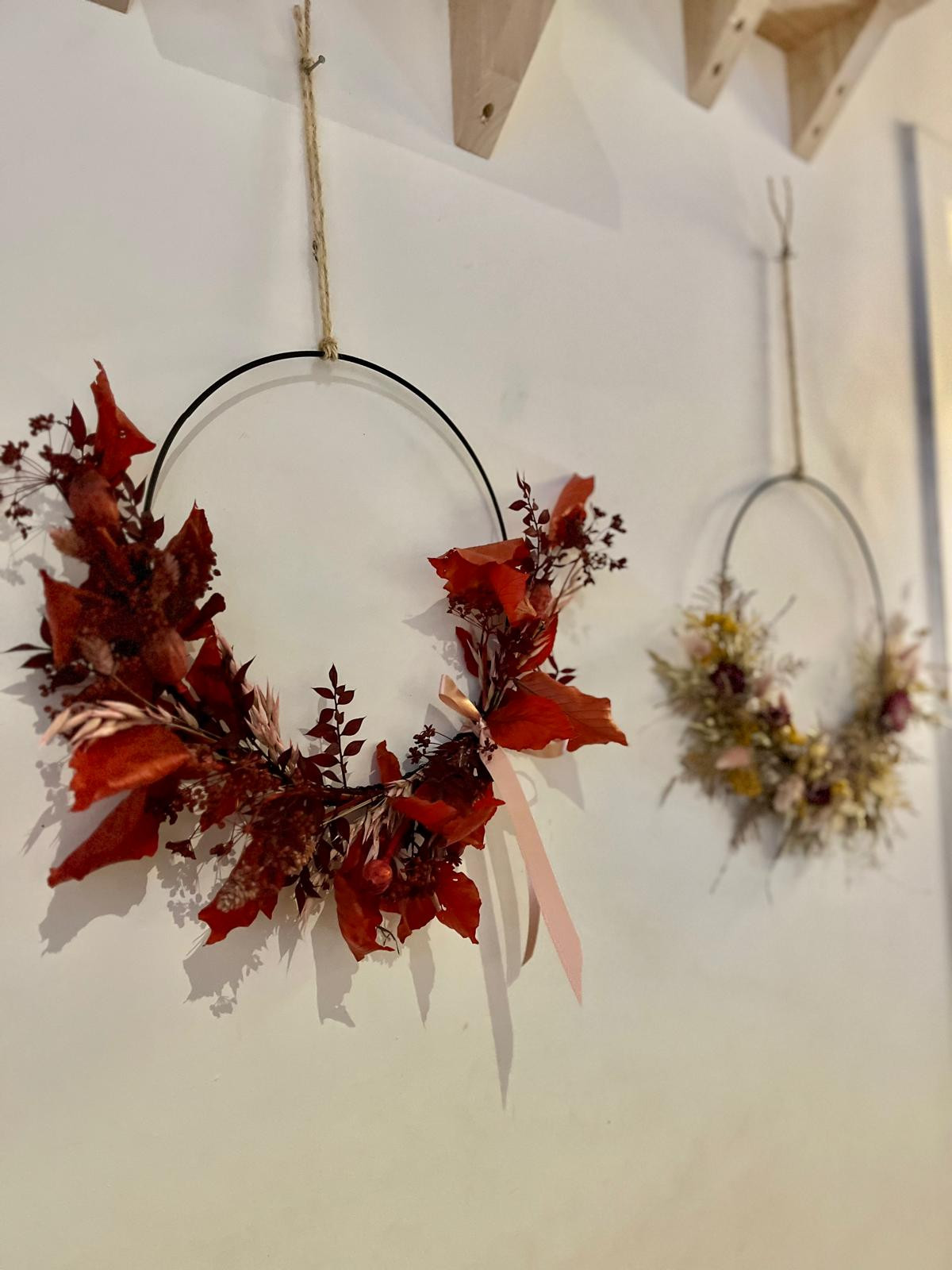 Privé workshop: Bloemenkrans met droogbloemen - Foto