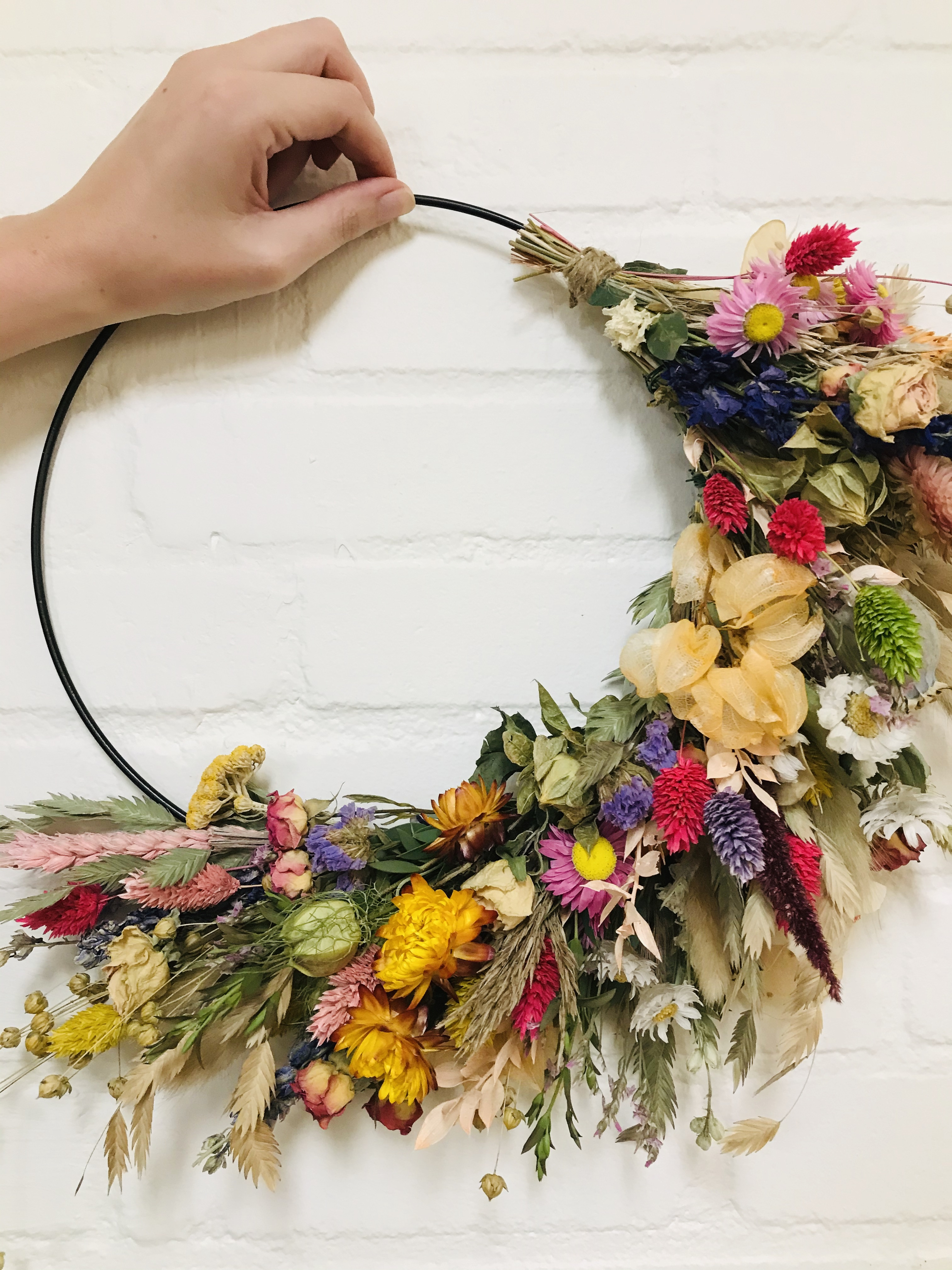 Workshop droogbloemen krans of stolp - 22 januari 2026 - Zwolle - Foto