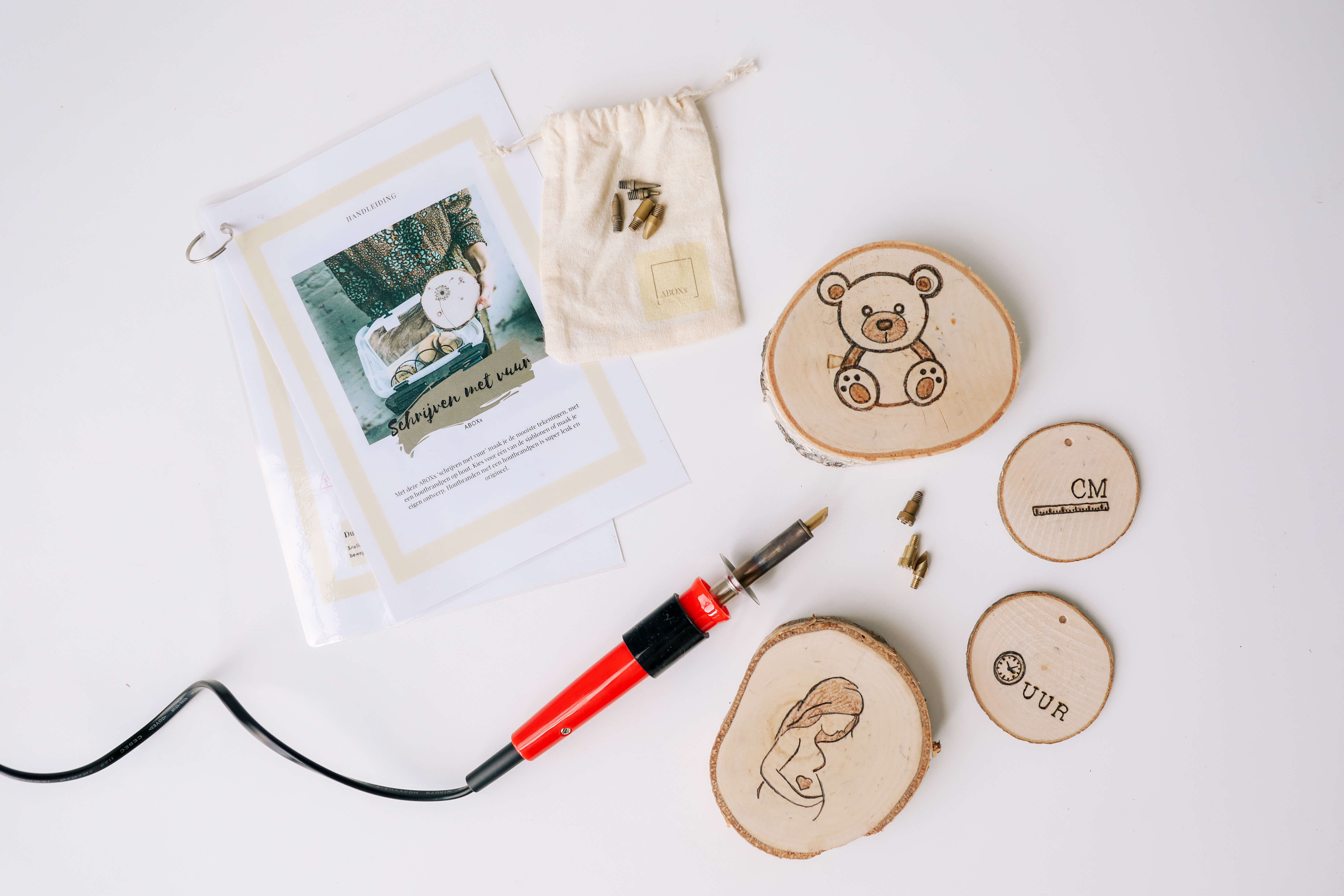 Houtbranden - babyshower box - Foto