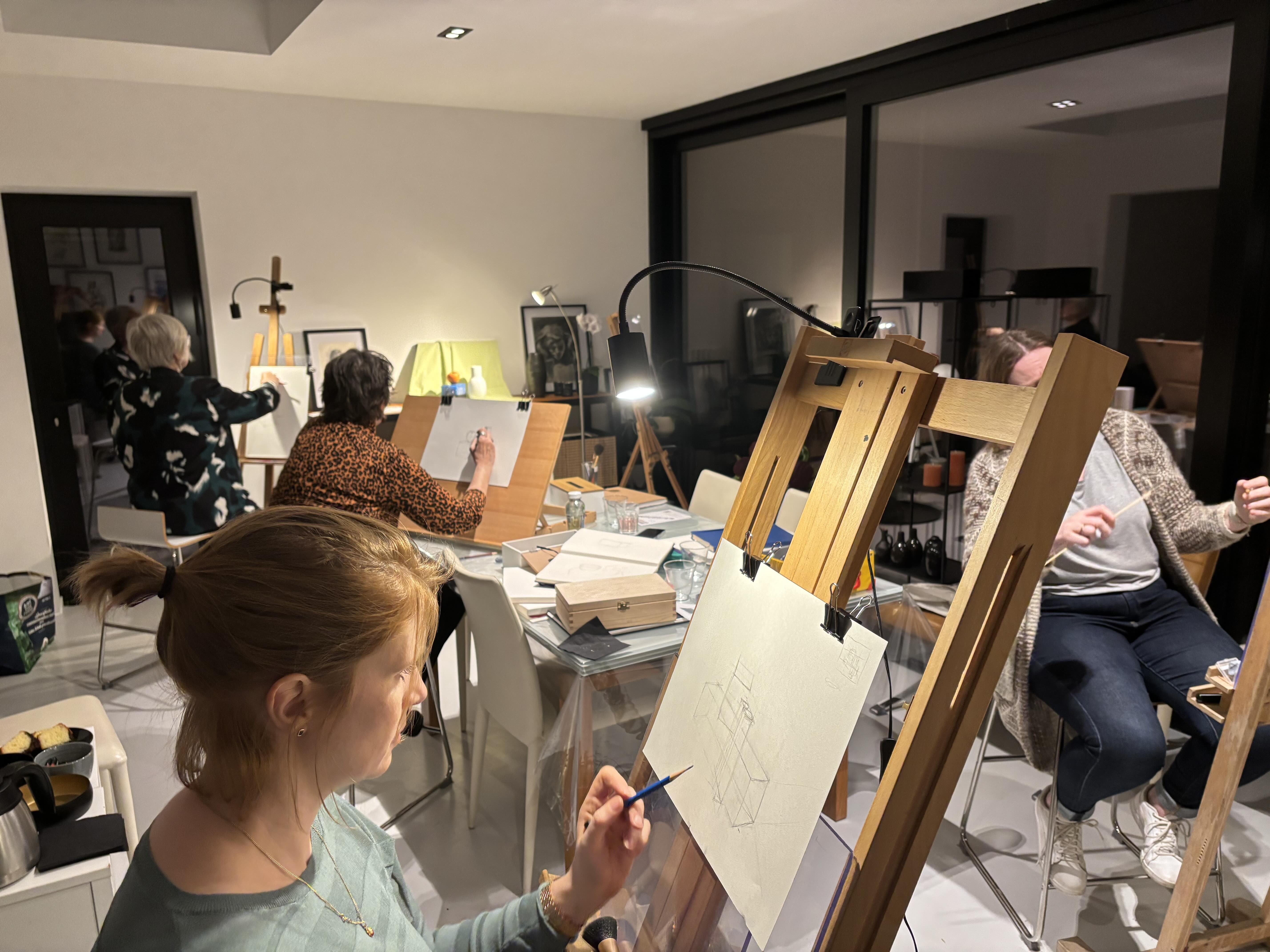 Cursus - LEREN TEKENEN - 6 lessen - basiscursus voor beginners - Foto