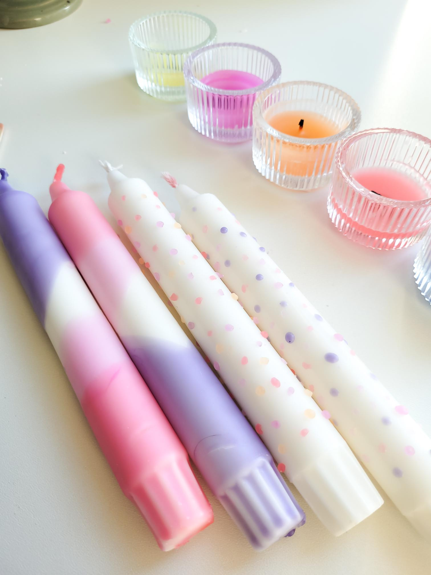 Kleurrijke kaarsen - bachelorette / workshopbox - Foto