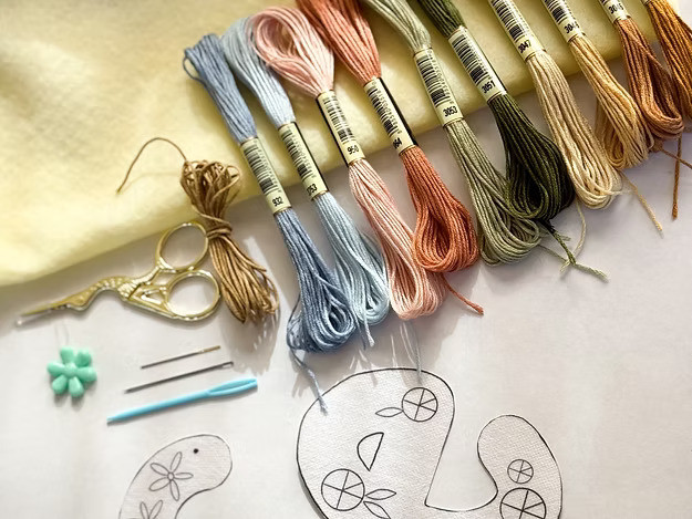 DIY Naamslinger van Vilt – Blanco (Div. kleuren) - Foto