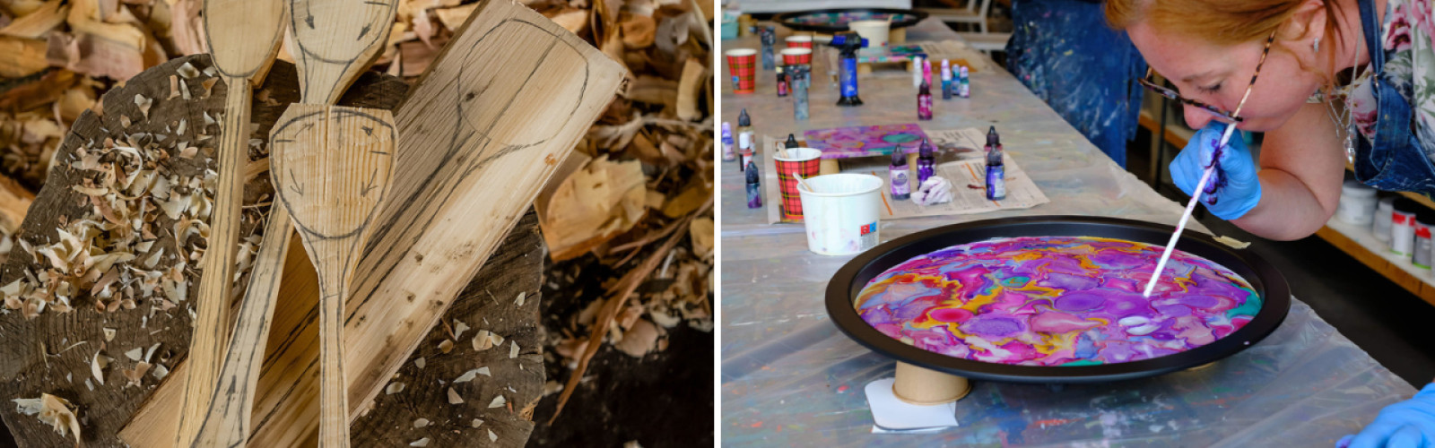 Lepelsnijden en epoxy