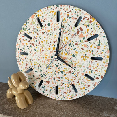 Terrazzo wandklok