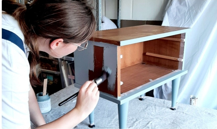 Meubel pimpen: Restyle café/open atelier - Foto