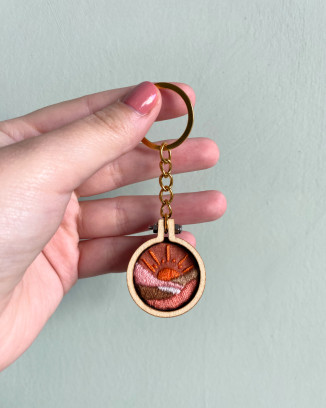 Borduurpakket DIY sleutelhanger