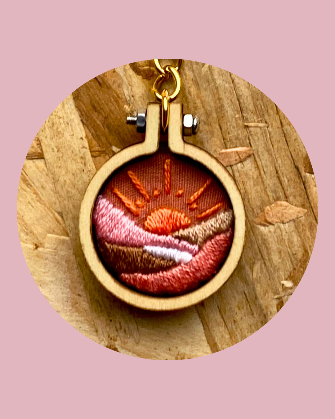 Borduurpakket DIY sleutelhanger - Foto