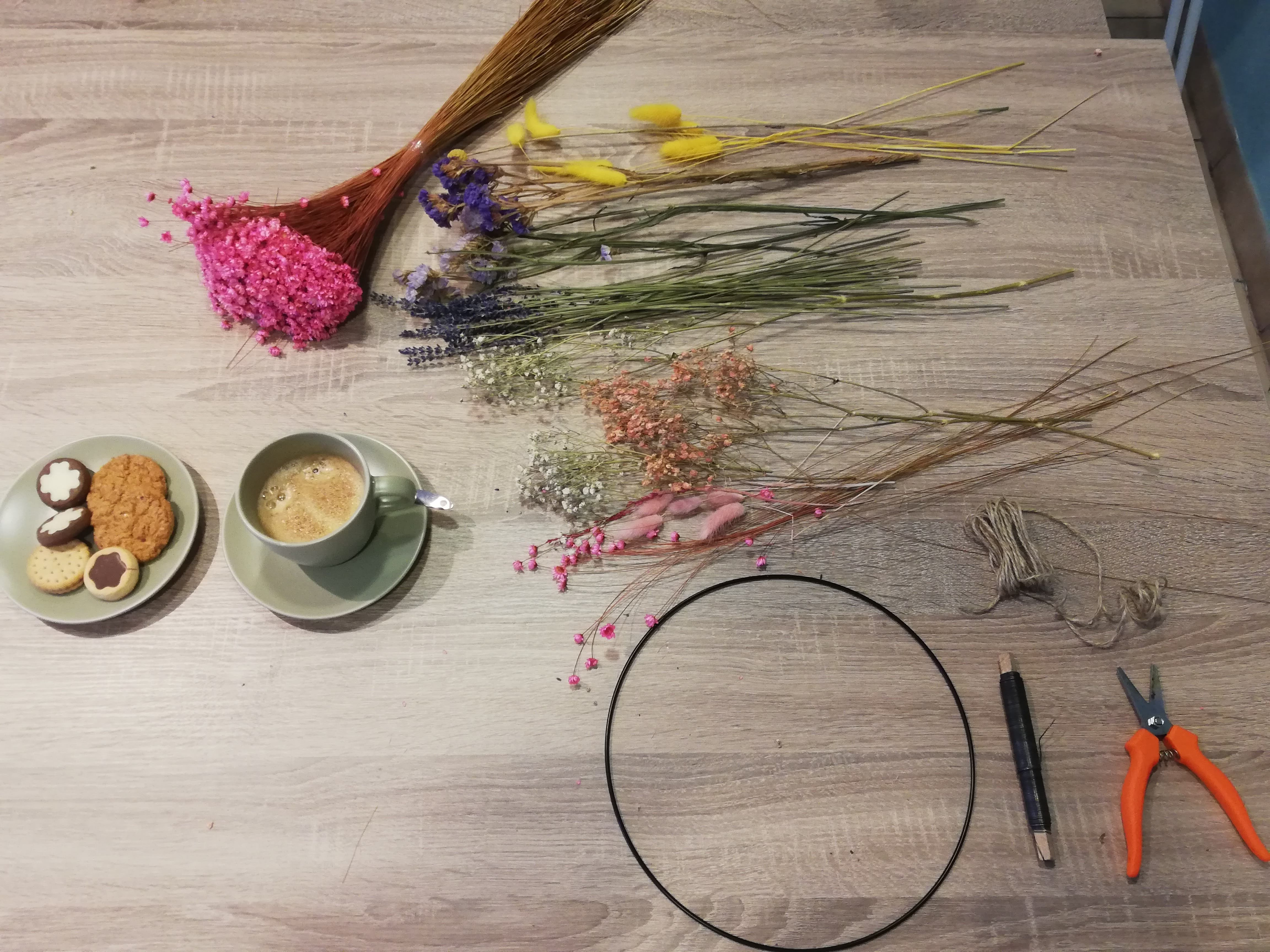 Floral Hoop - Droogbloemenkrans - Foto