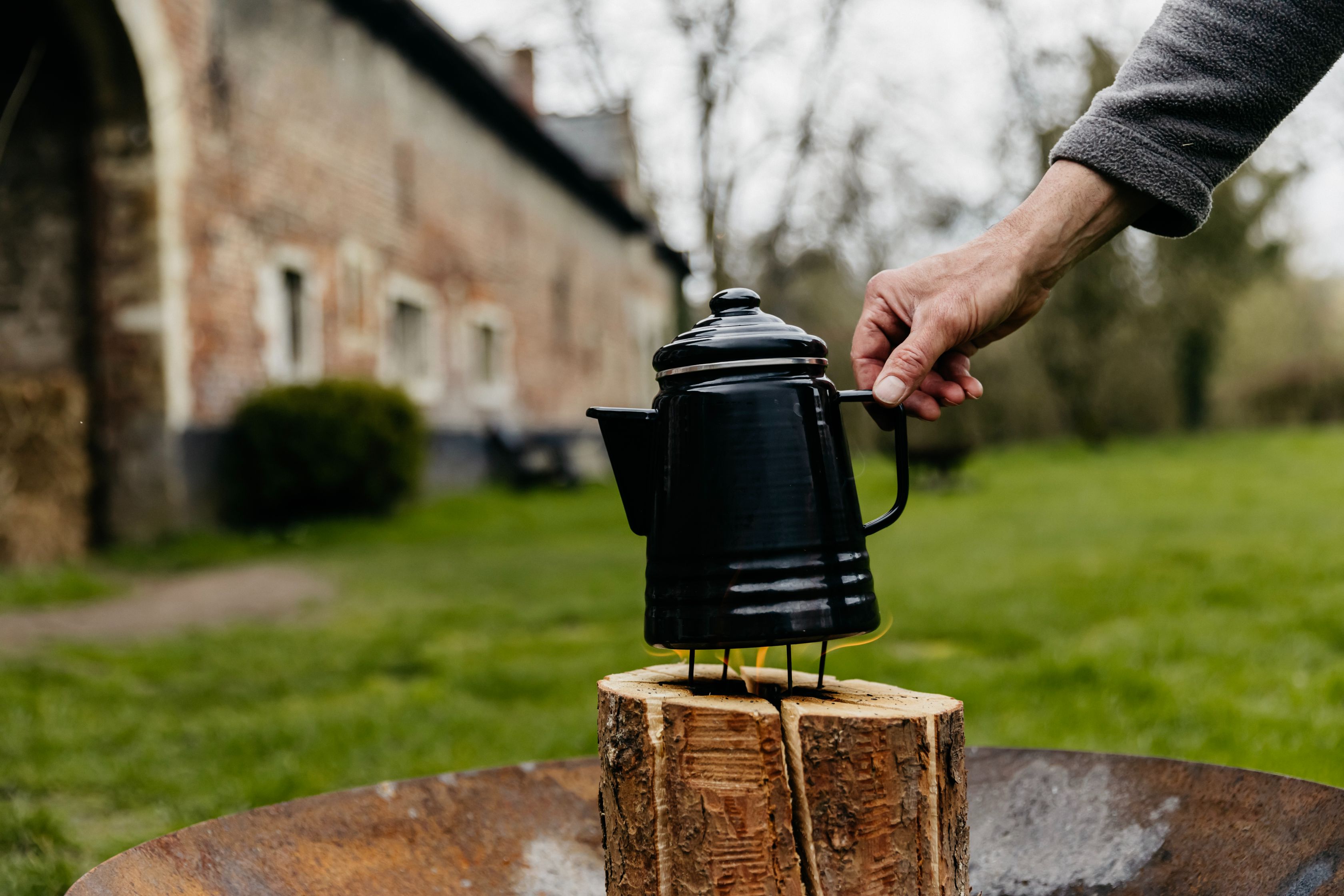 Zweedse fakkel maken - Foto