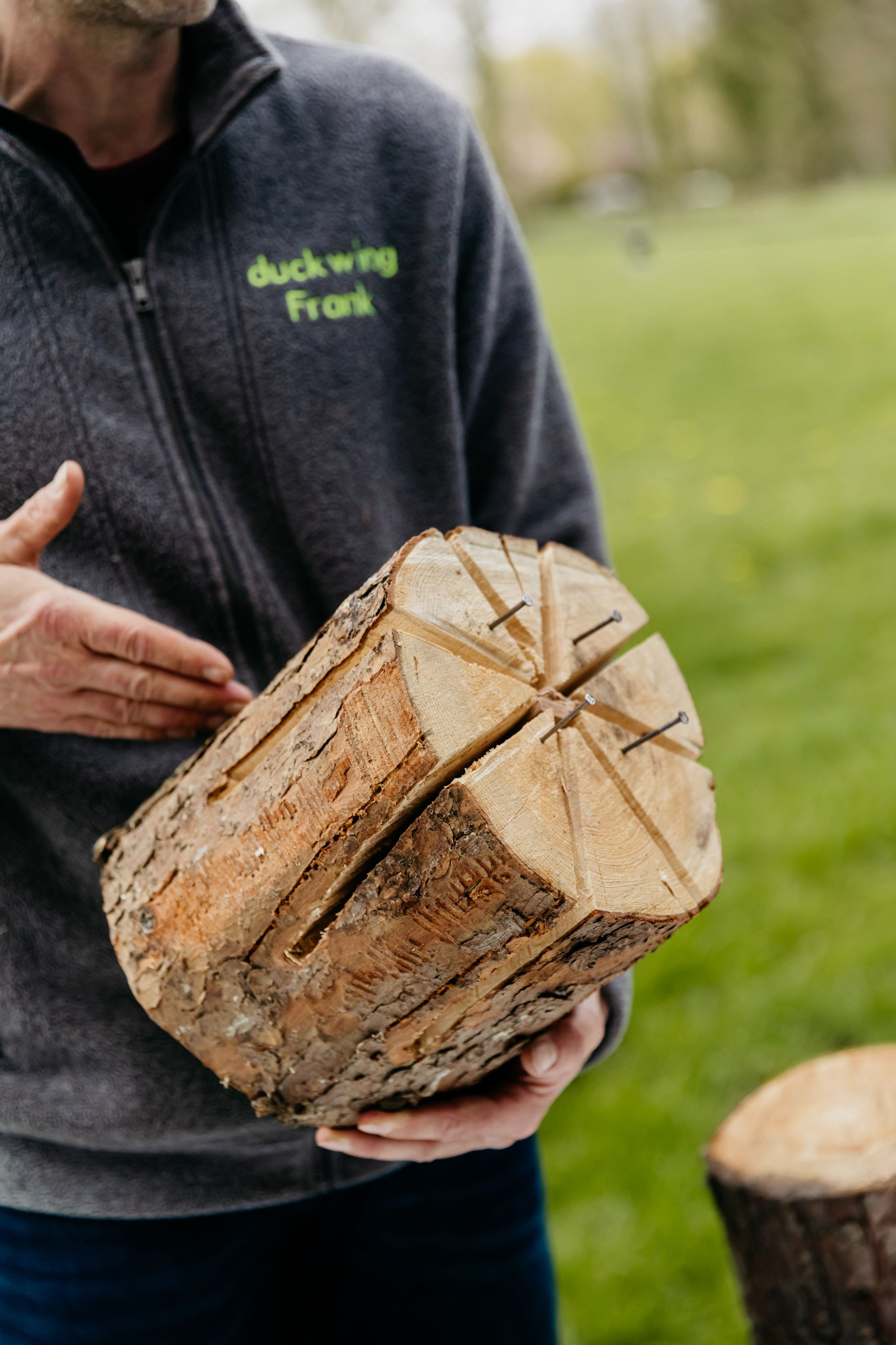 Zweedse fakkel maken - Foto
