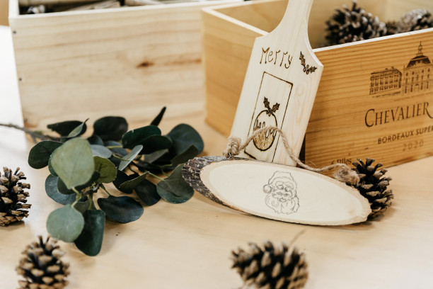 Kerstworkshop Pyrografie