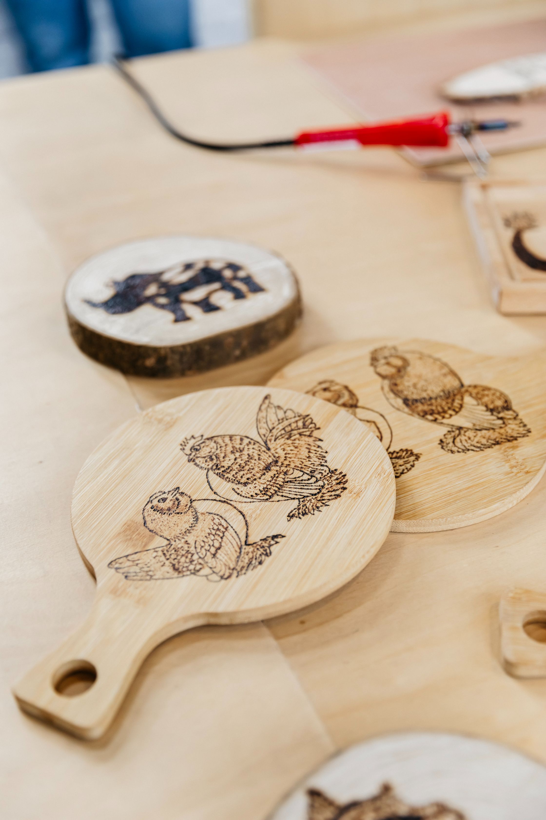 Kerstworkshop Pyrografie - Foto
