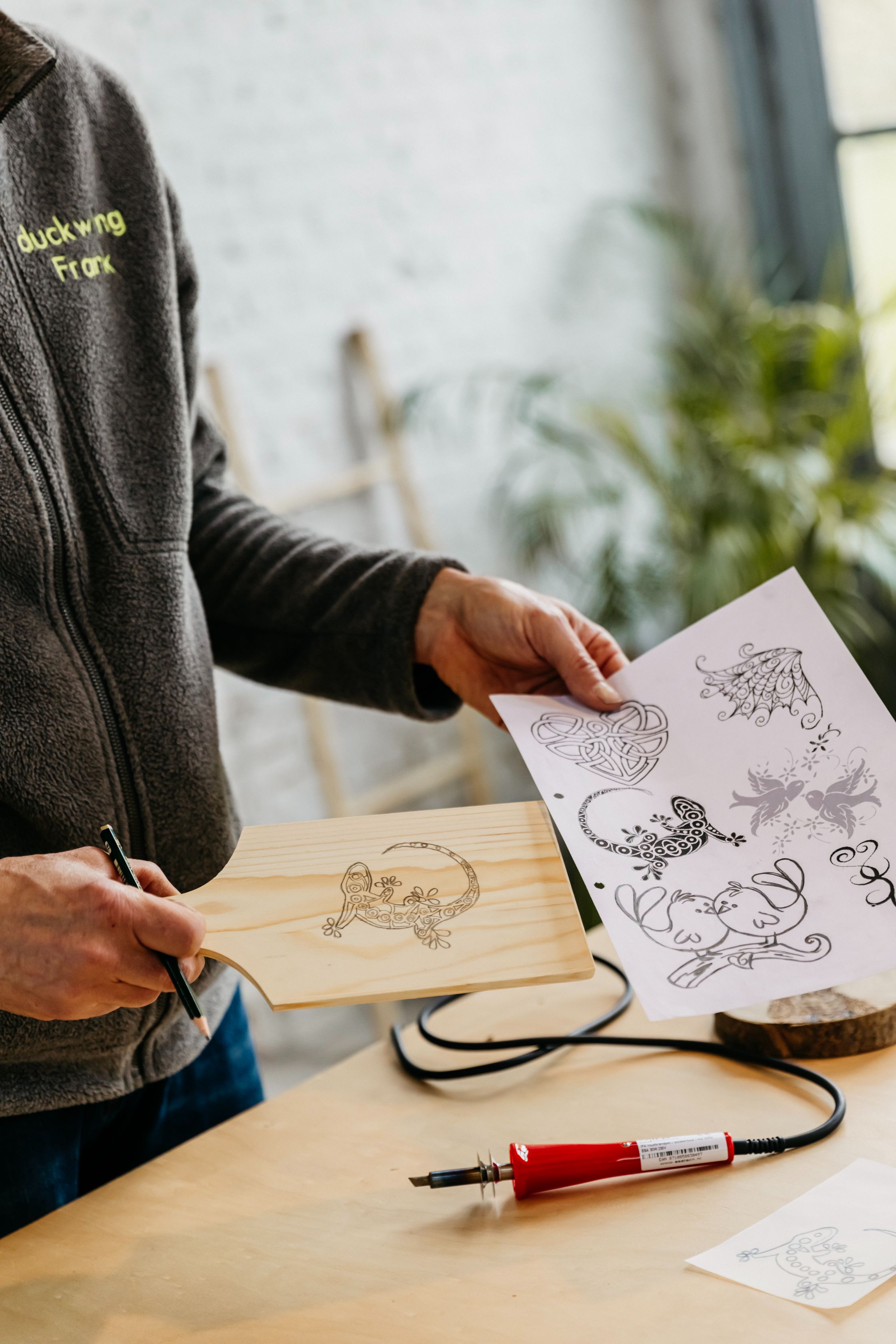 Kerstworkshop Pyrografie - Foto