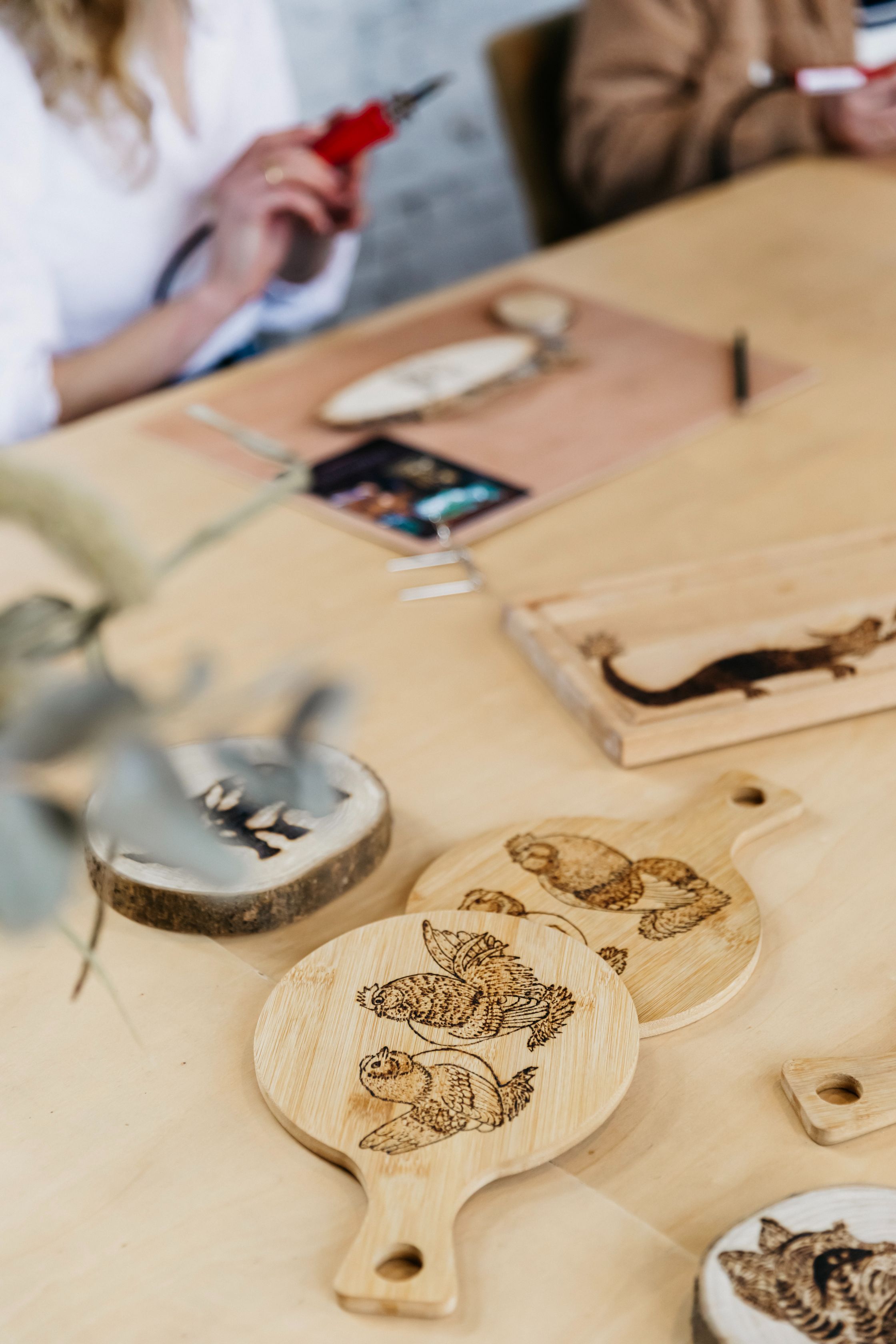 Kerstworkshop Pyrografie - Foto