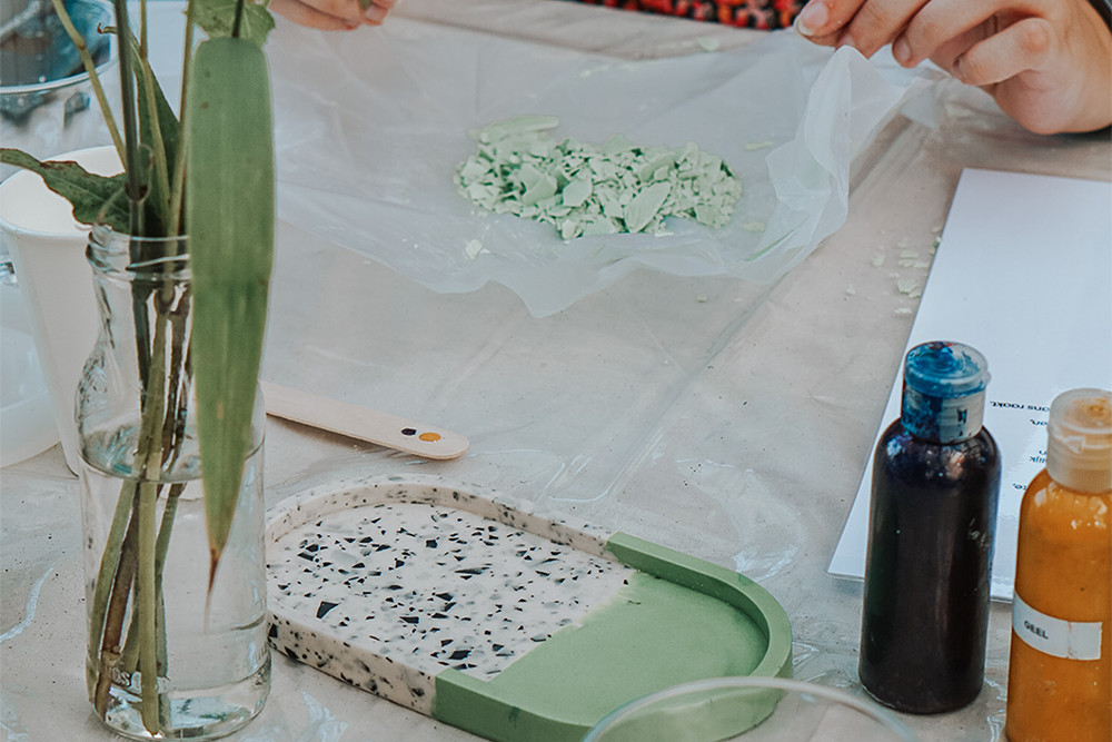 Workshop Jesmonite Terrazzo Tray - Foto