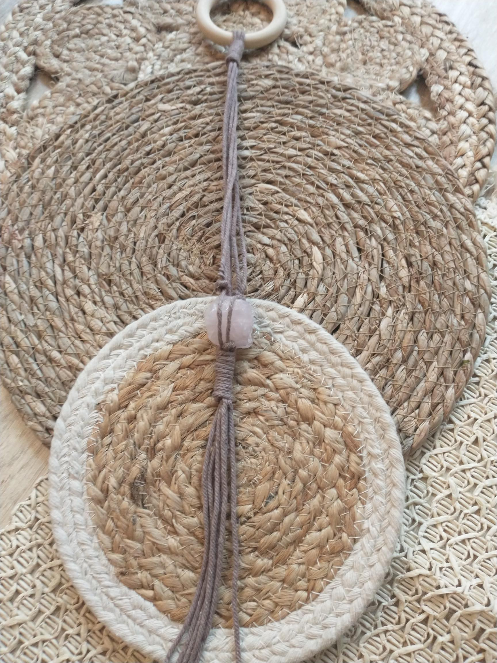 knoop je schattentasje-edelsteen -DIY kit - Foto