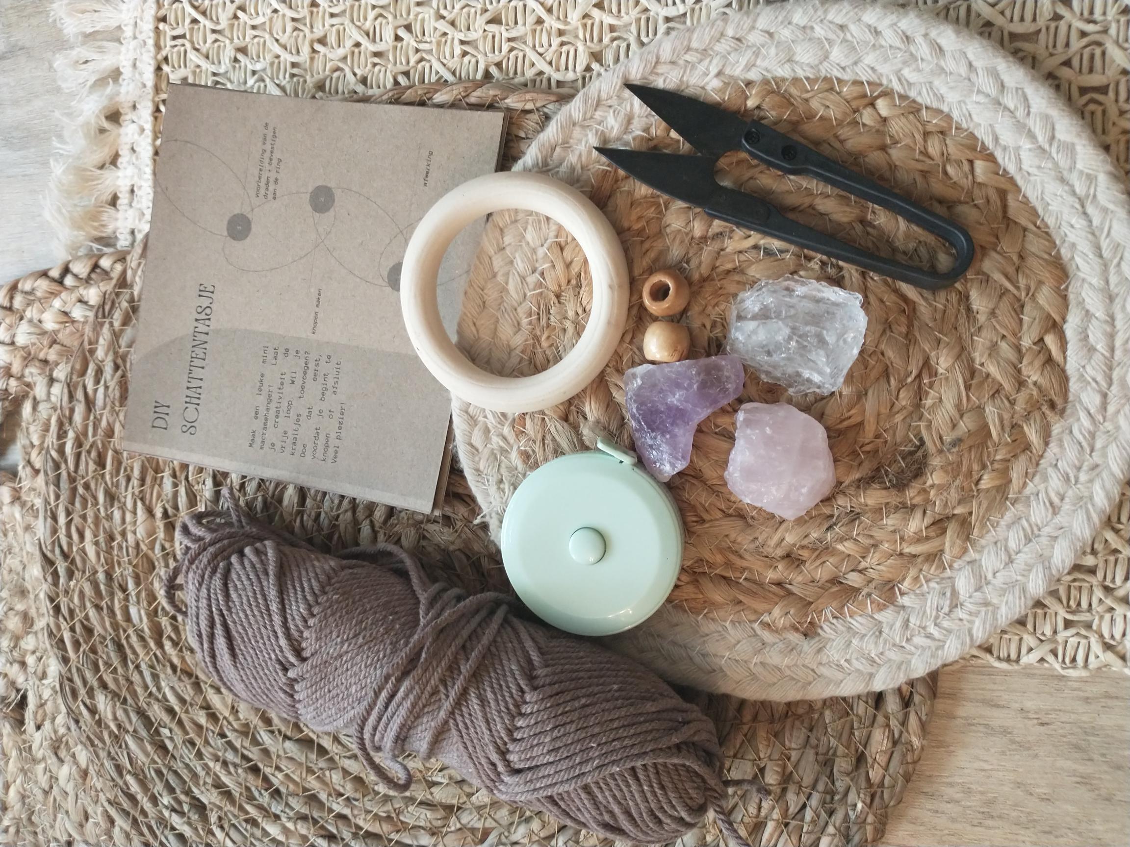 knoop je schattentasje-de gouden driehoek -DIY kit