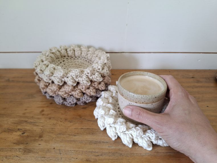 Cozy onderzetter haken - Foto