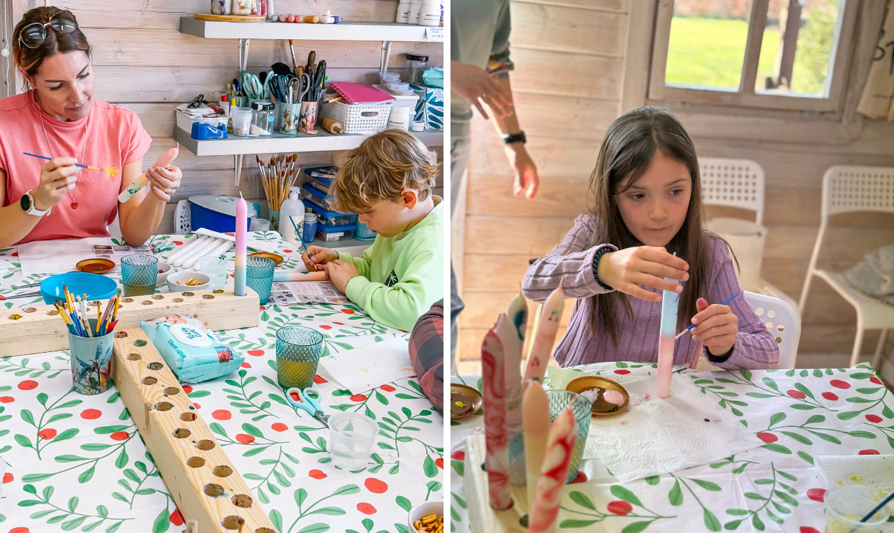 Ouder-kind Workshop Kaarsen pimpen 🕯 - Foto