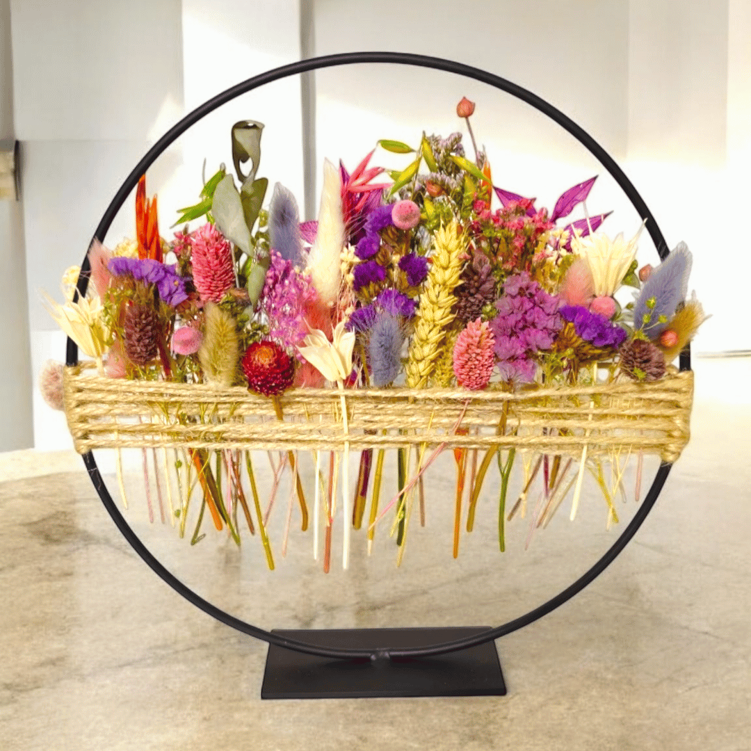 DIY-Box Speelse Droogbloemenkrans