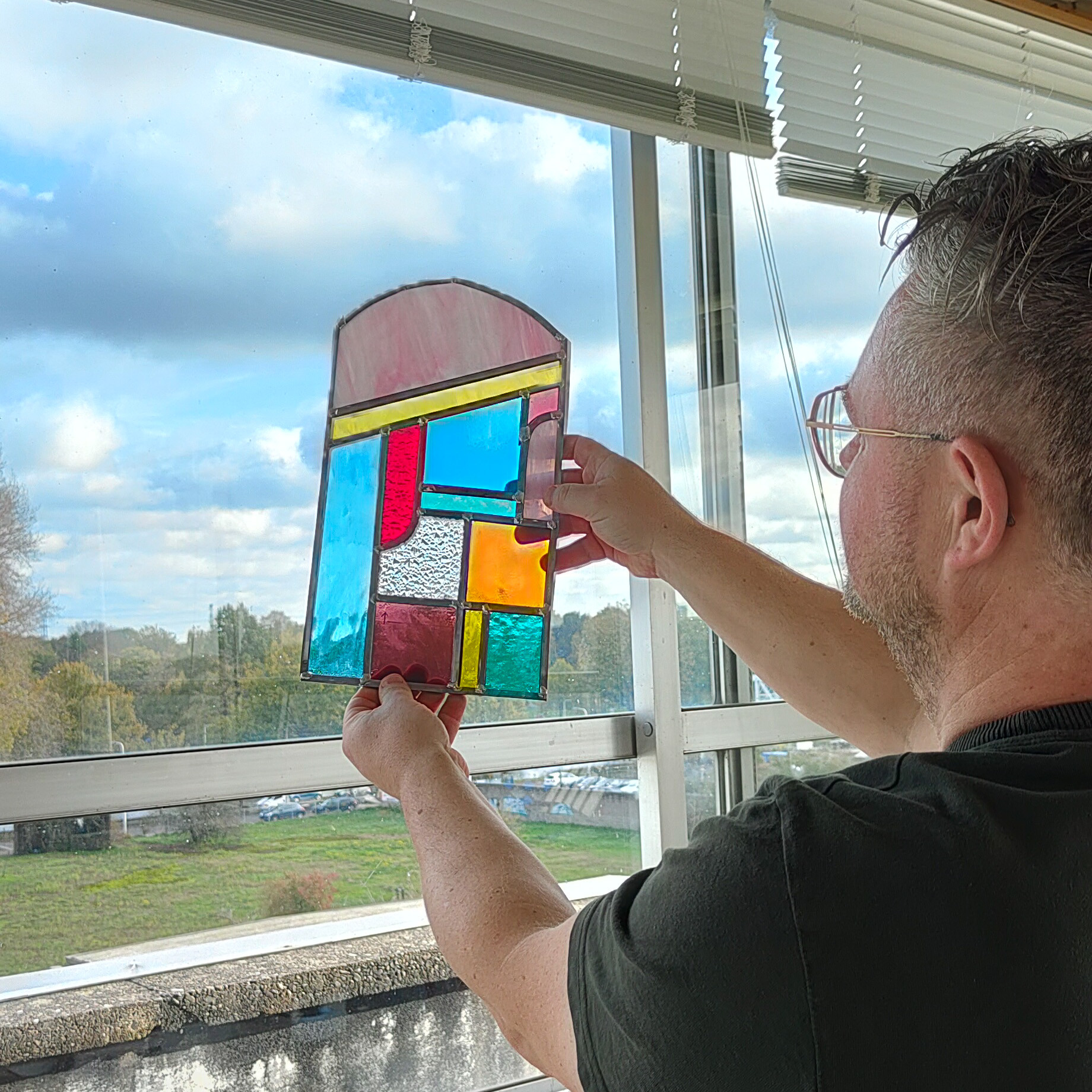 Workshop Glas in Lood raam maken - Foto