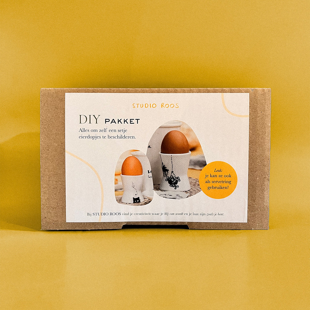 DIY pakket - eierdopjes versieren (porcelain painting) - Foto