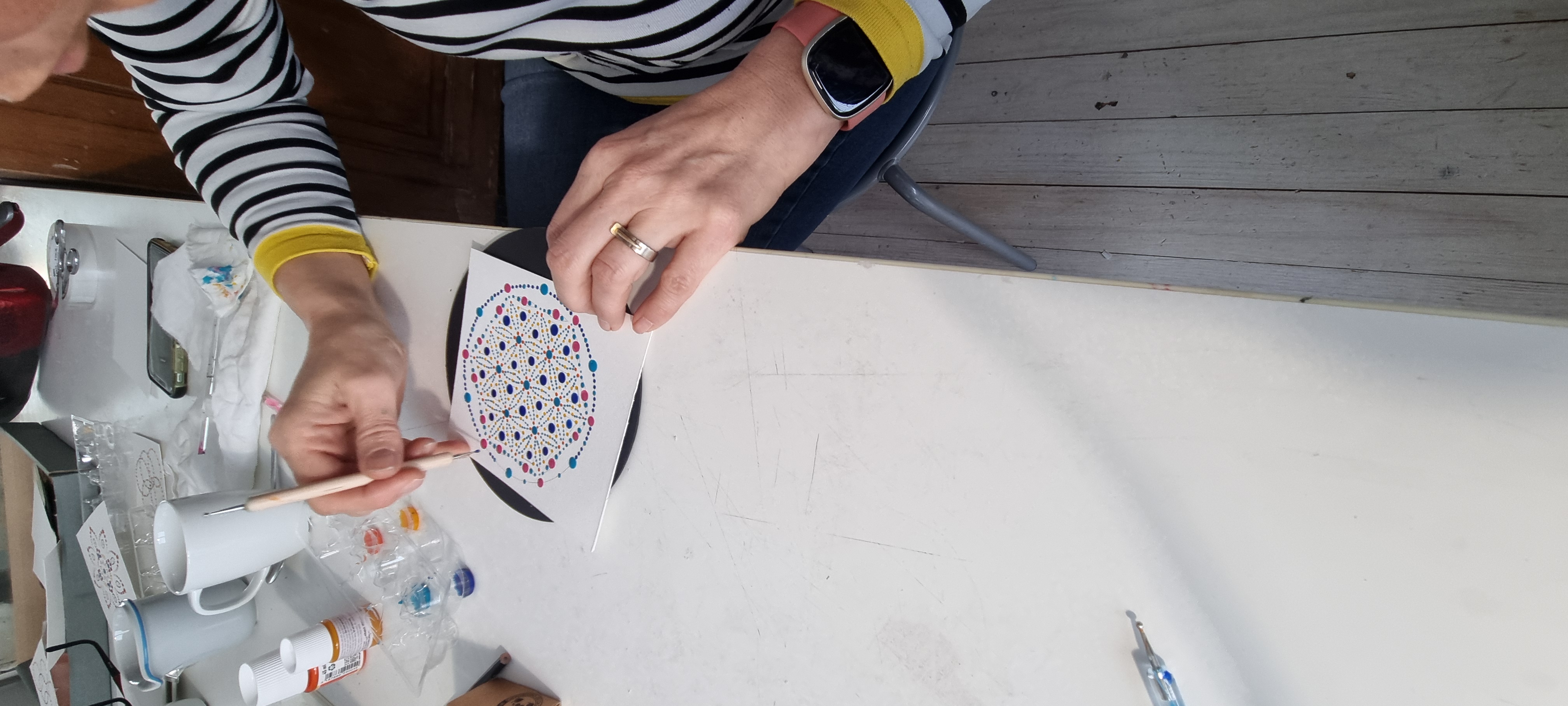 Workshop DOT painting of Stippen - Foto