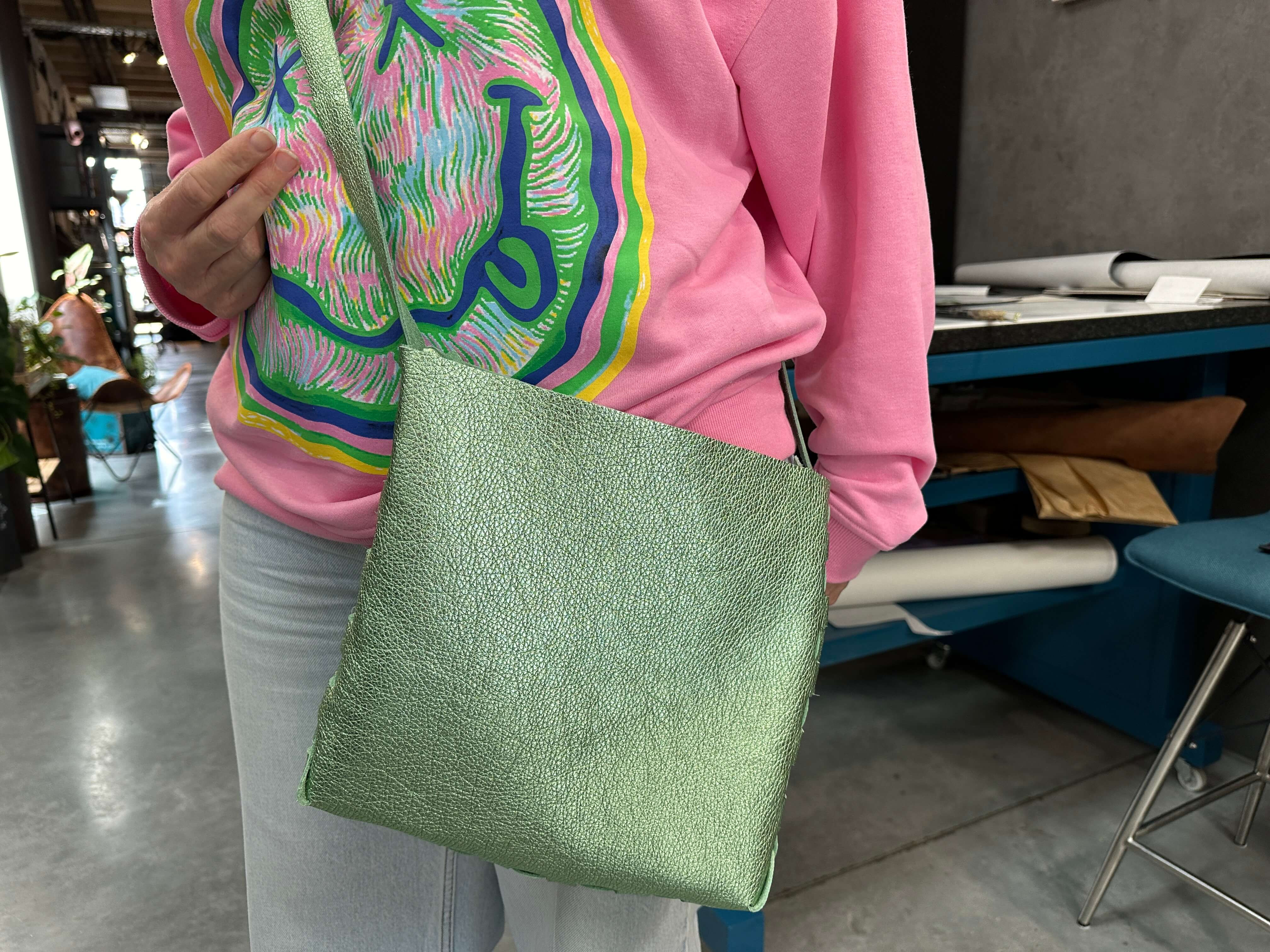 Lederen handtas maken workshop 👜 halve dag - Foto