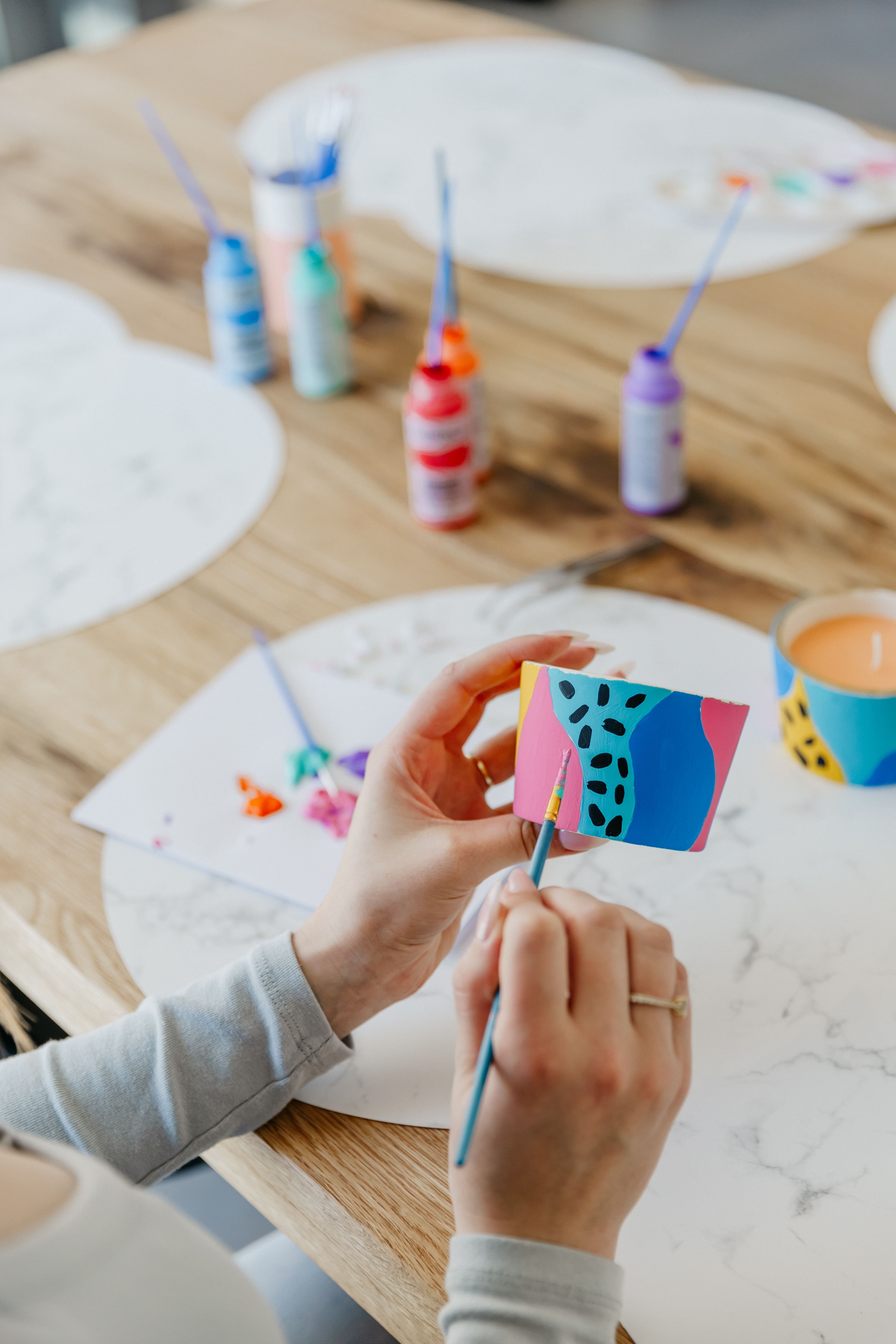 Paint & candle - bachelorette / workshopbox