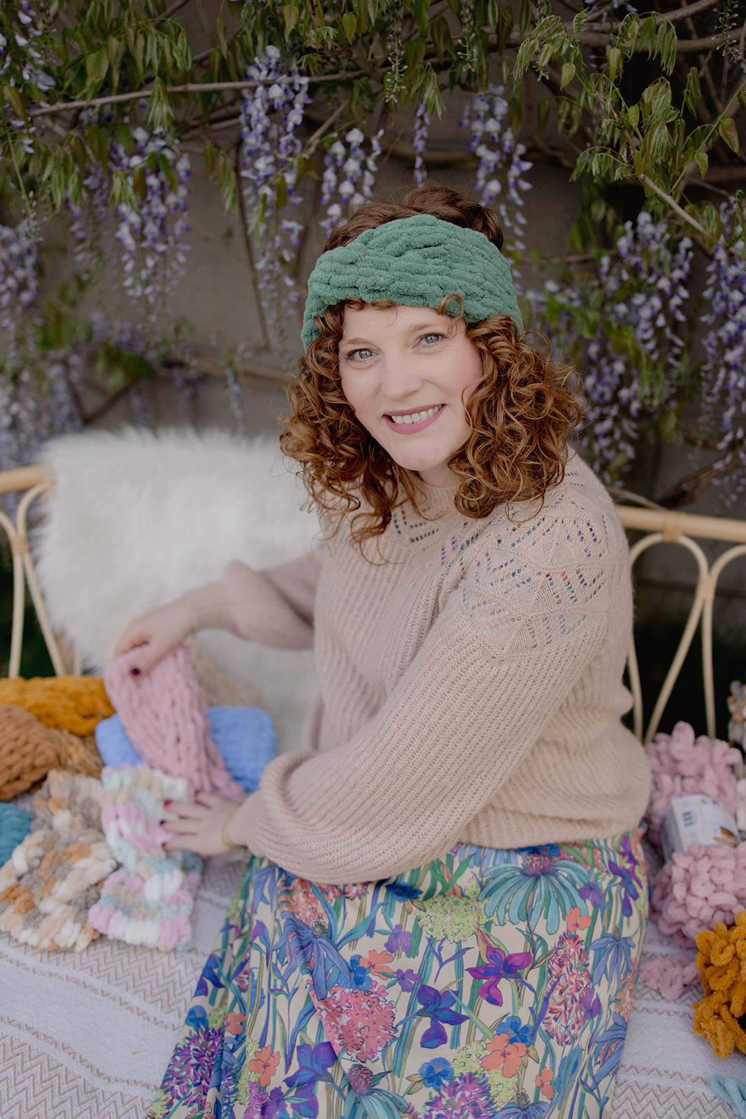 Knit & Sip: warme oren met lussenwol - handbrei je eigen haarband - Foto