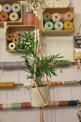 DIY pakket macramé duokleur plantenhanger
