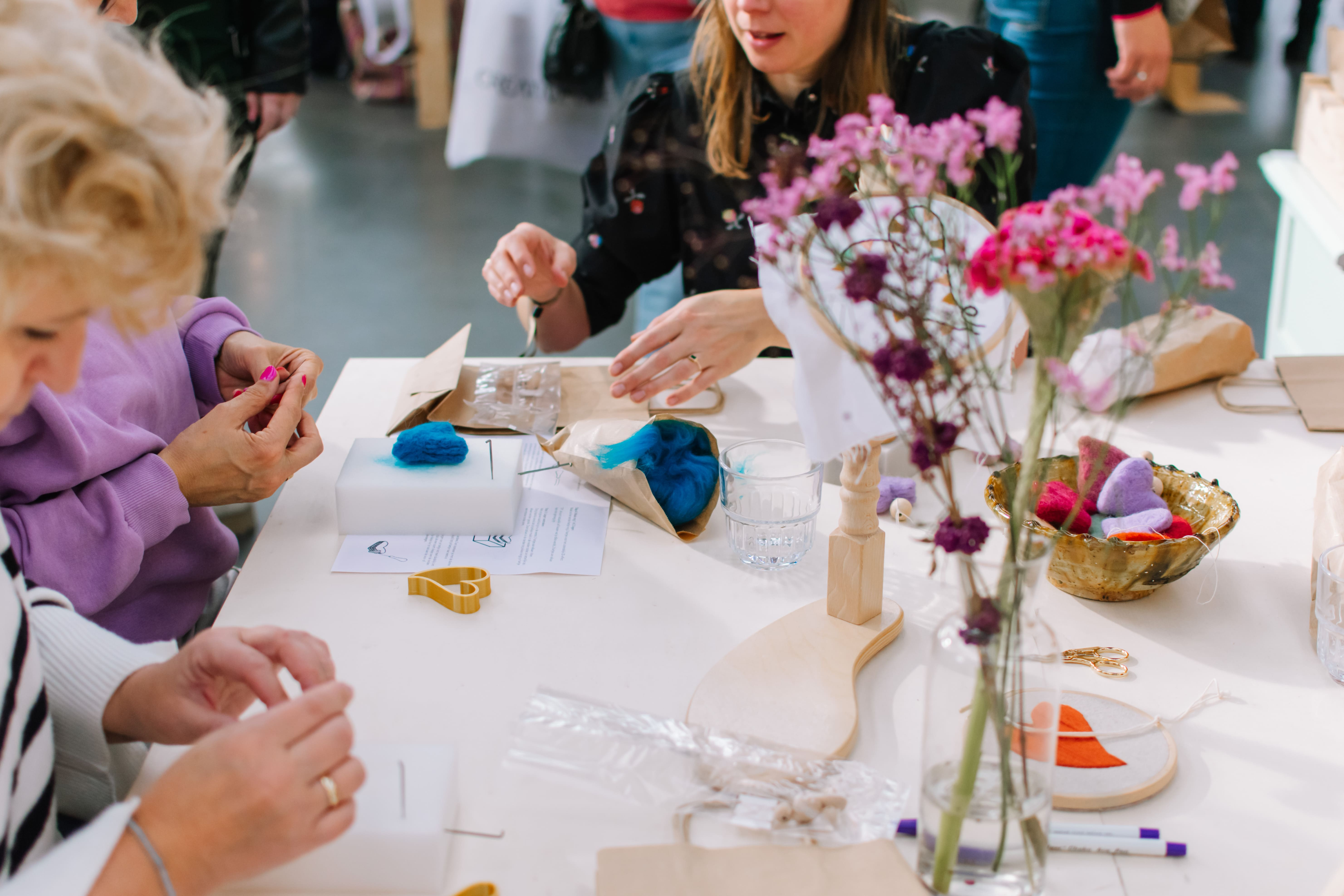 Borduurworkshop Vier Het Leven - Foto
