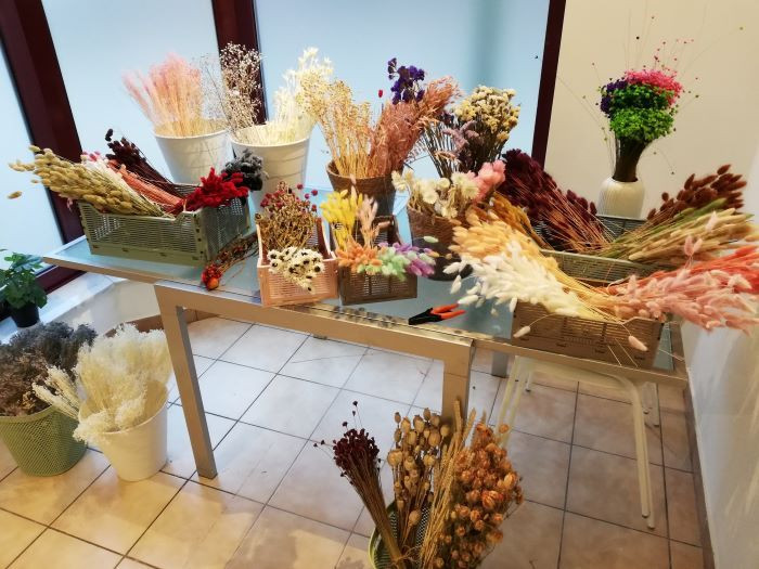 Workshop Droogbloemenkrans - Foto