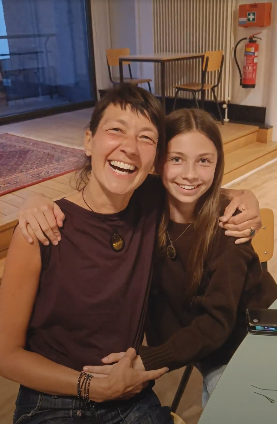 Macrame edelsteen halsketting - Foto