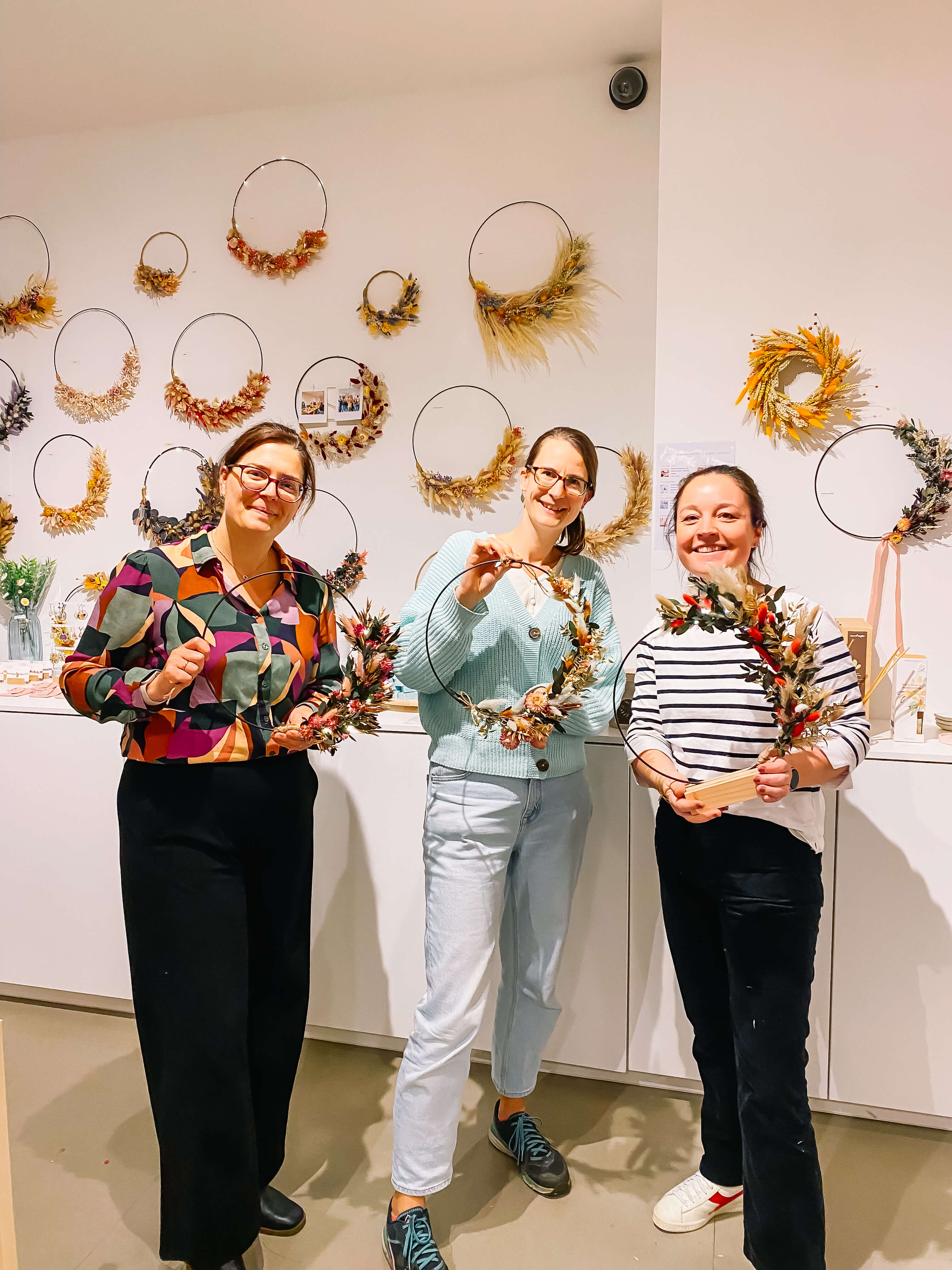 Workshop dried floral hoops (met kerstlichtjes)