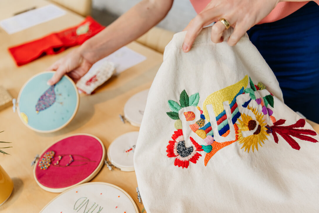 Borduren op kleding workshop - Foto