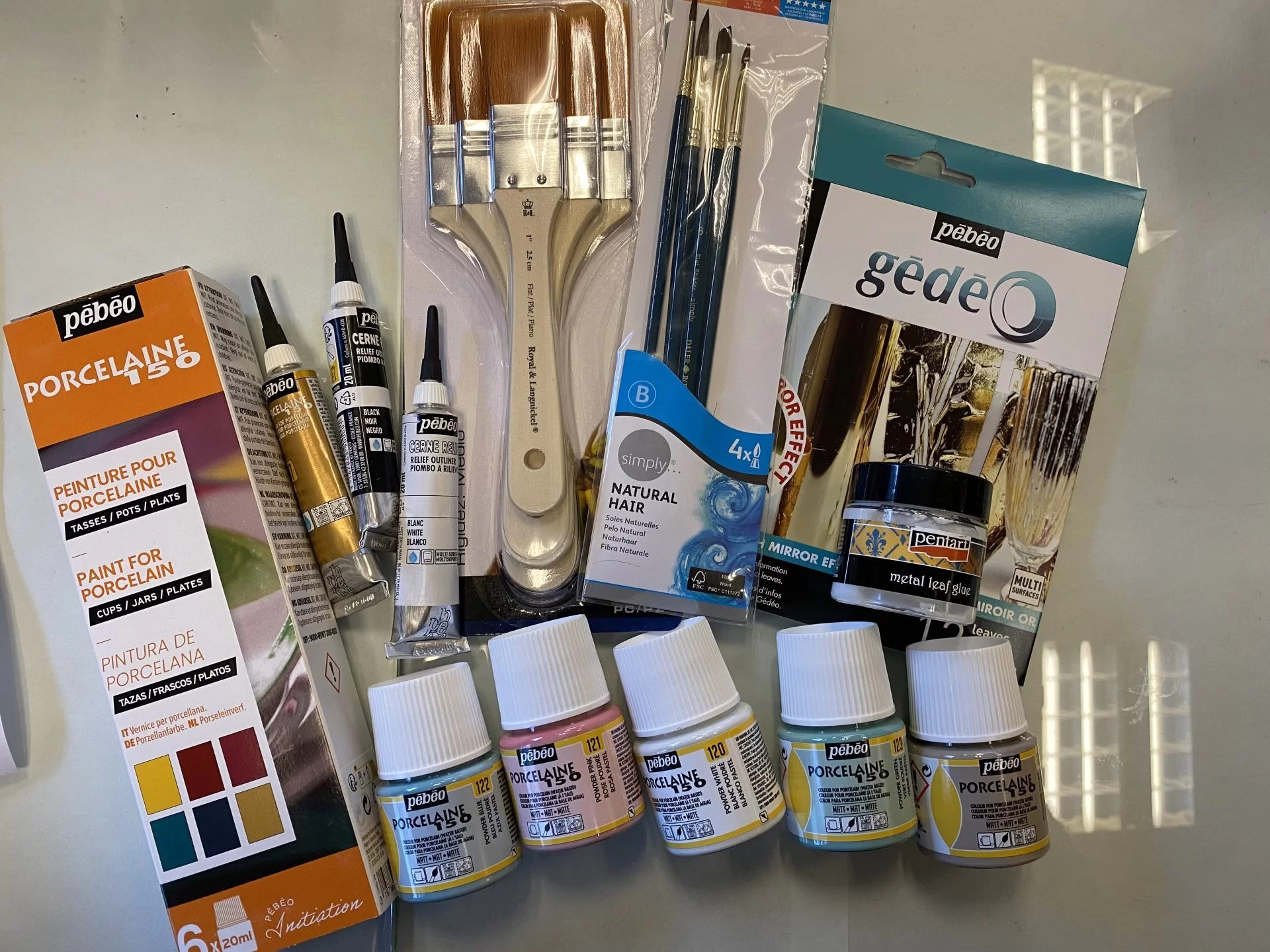 DIY pakket glazen vaas beschilderen voor 6 grote vazen - inclusief online cursus! - Foto