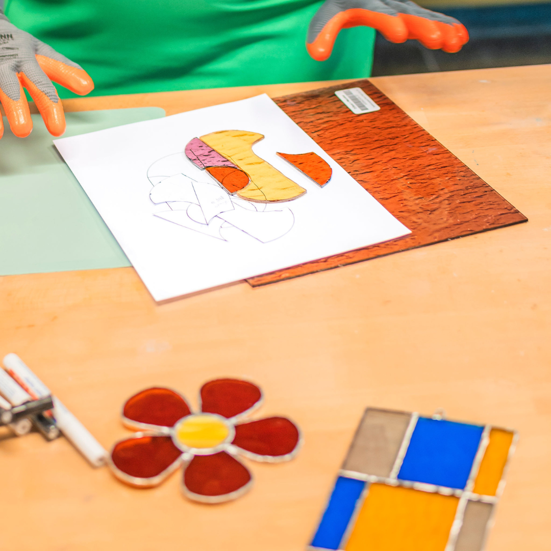 Glas in lood - workshop teambuilding - Foto