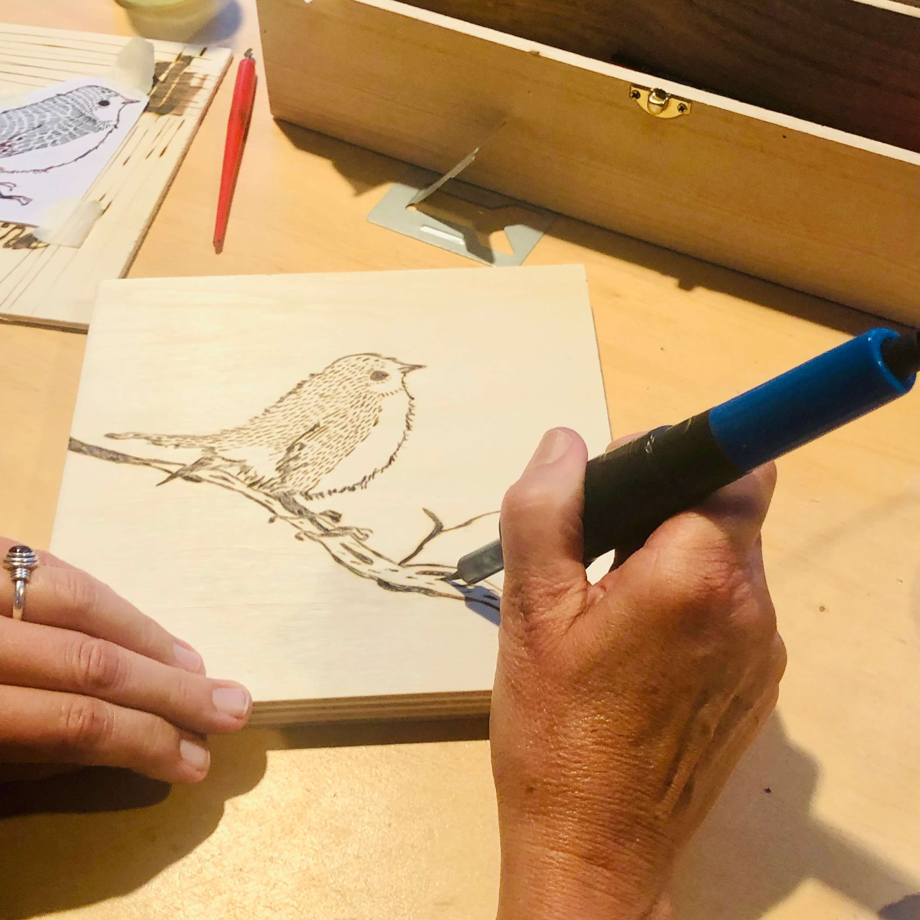 Houtbranden KERSTEDITIE, de kunst van het houtbranden - Foto