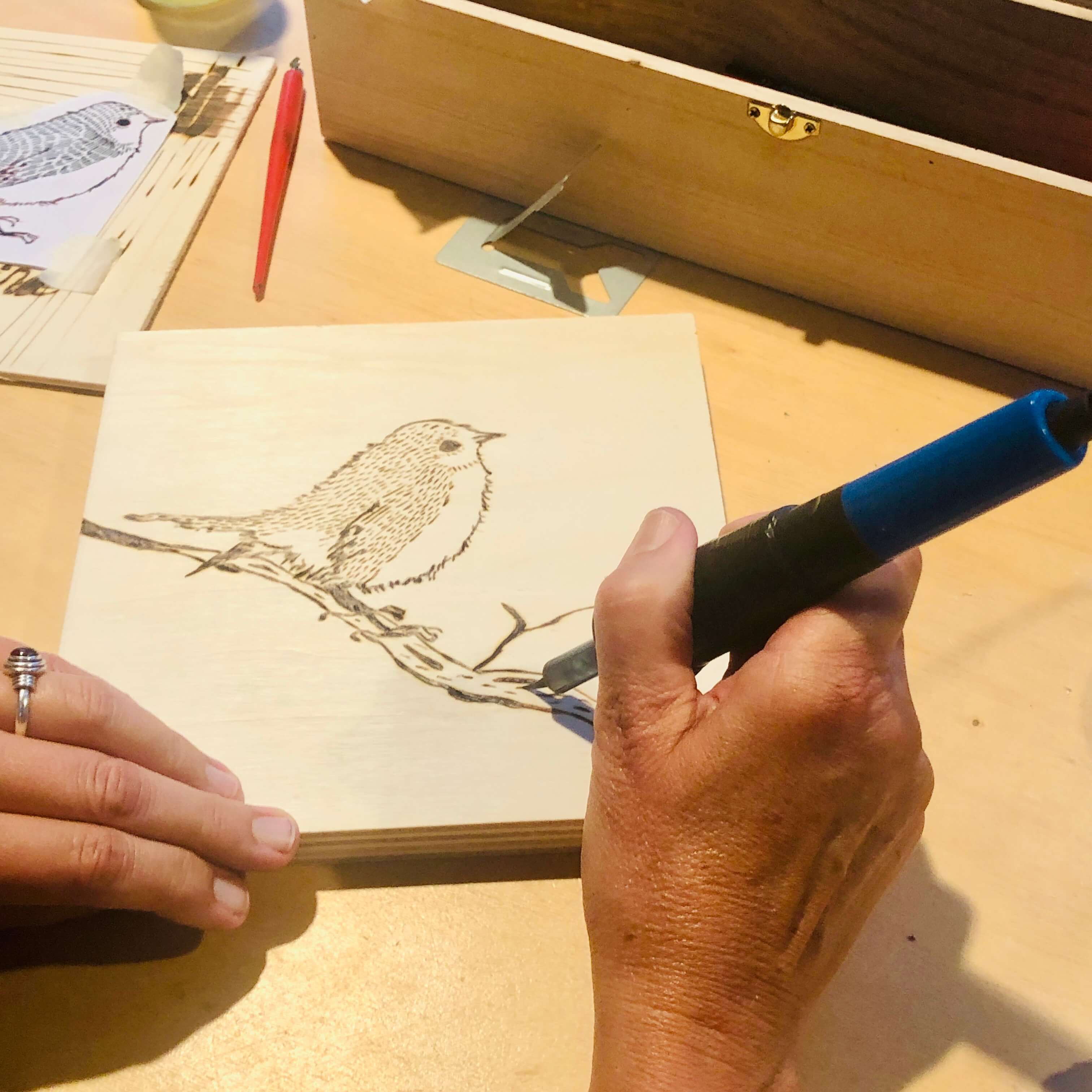 Houtbranden KERSTEDITIE, de kunst van het houtbranden - Foto